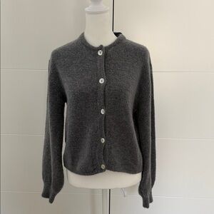 Jaki London Kelsey Button Up Charcoal Cardigan